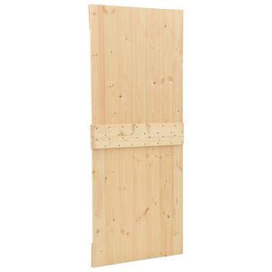 vidaXL Porta Scorrevole con Set Hardware 100x210 cm in Legno di Pino