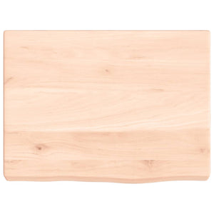 vidaXL Piano Bagno 40x30x(2-4) cm in Legno Massello Non Trattato