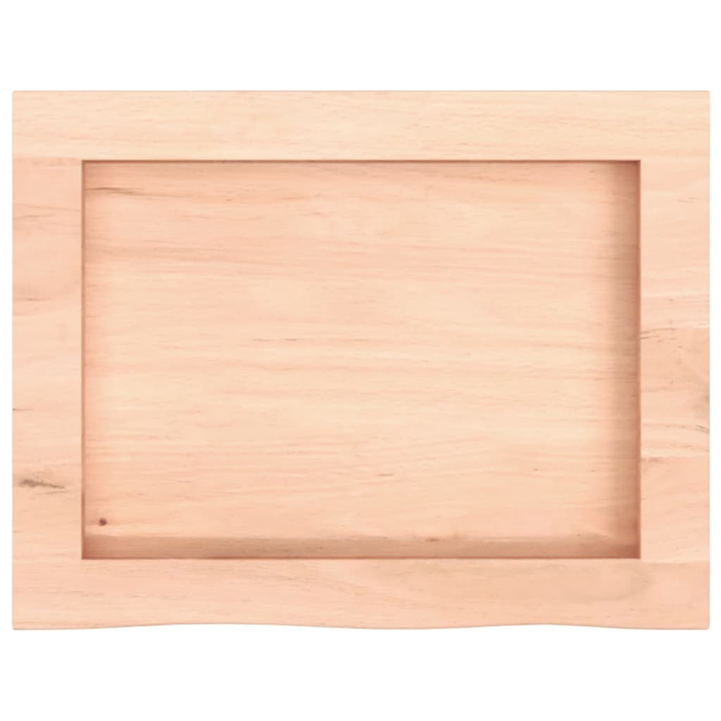 vidaXL Piano Bagno 40x30x(2-4) cm in Legno Massello Non Trattato