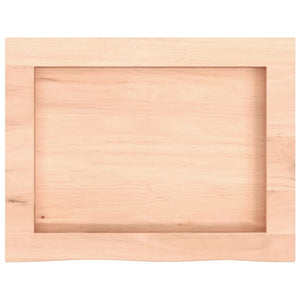 vidaXL Piano Bagno 40x30x(2-4) cm in Legno Massello Non Trattato