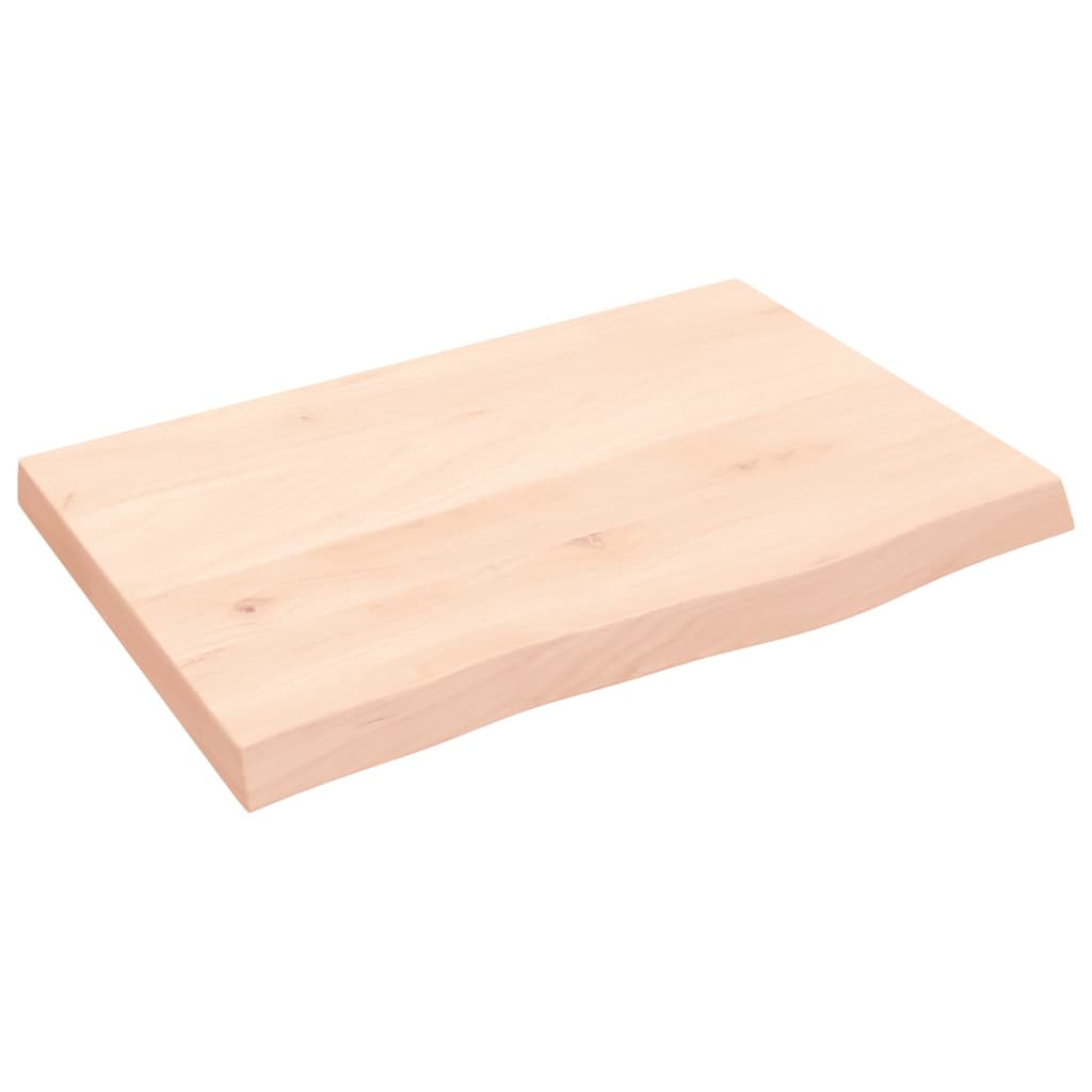 vidaXL Piano Bagno 60x40x(2-4) cm in Legno Massello Non Trattato