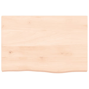 vidaXL Piano Bagno 60x40x(2-4) cm in Legno Massello Non Trattato