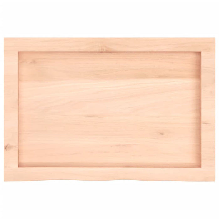 vidaXL Piano Bagno 60x40x(2-4) cm in Legno Massello Non Trattato