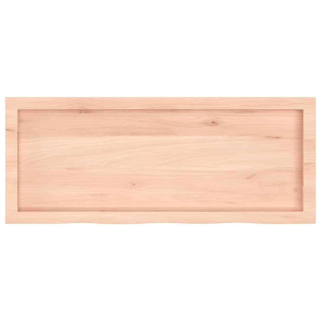 vidaXL Piano Bagno 100x40x(2-6) cm in Legno Massello Non Trattato