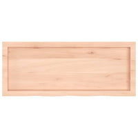 vidaXL Piano Bagno 100x40x(2-6) cm in Legno Massello Non Trattato