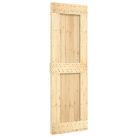 vidaXL Porta Scorrevole con Set Hardware 70x210 cm Legno Massello Pino