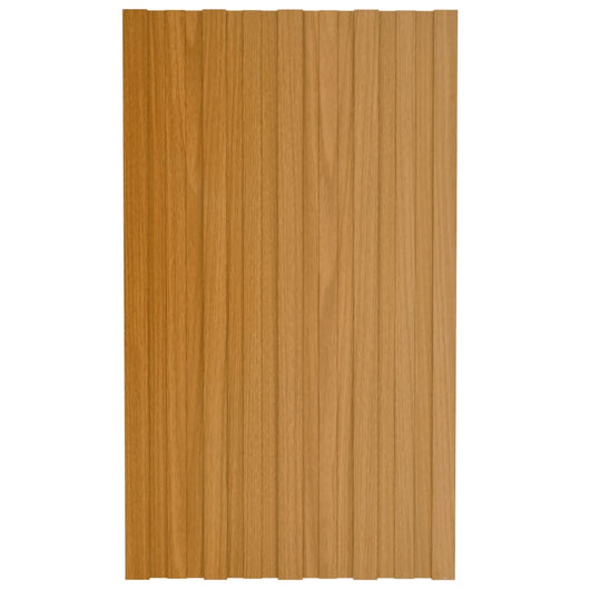 vidaXL Pannelli da Tetto 12 pz in Acciaio Zincato Naturale 80x45 cm