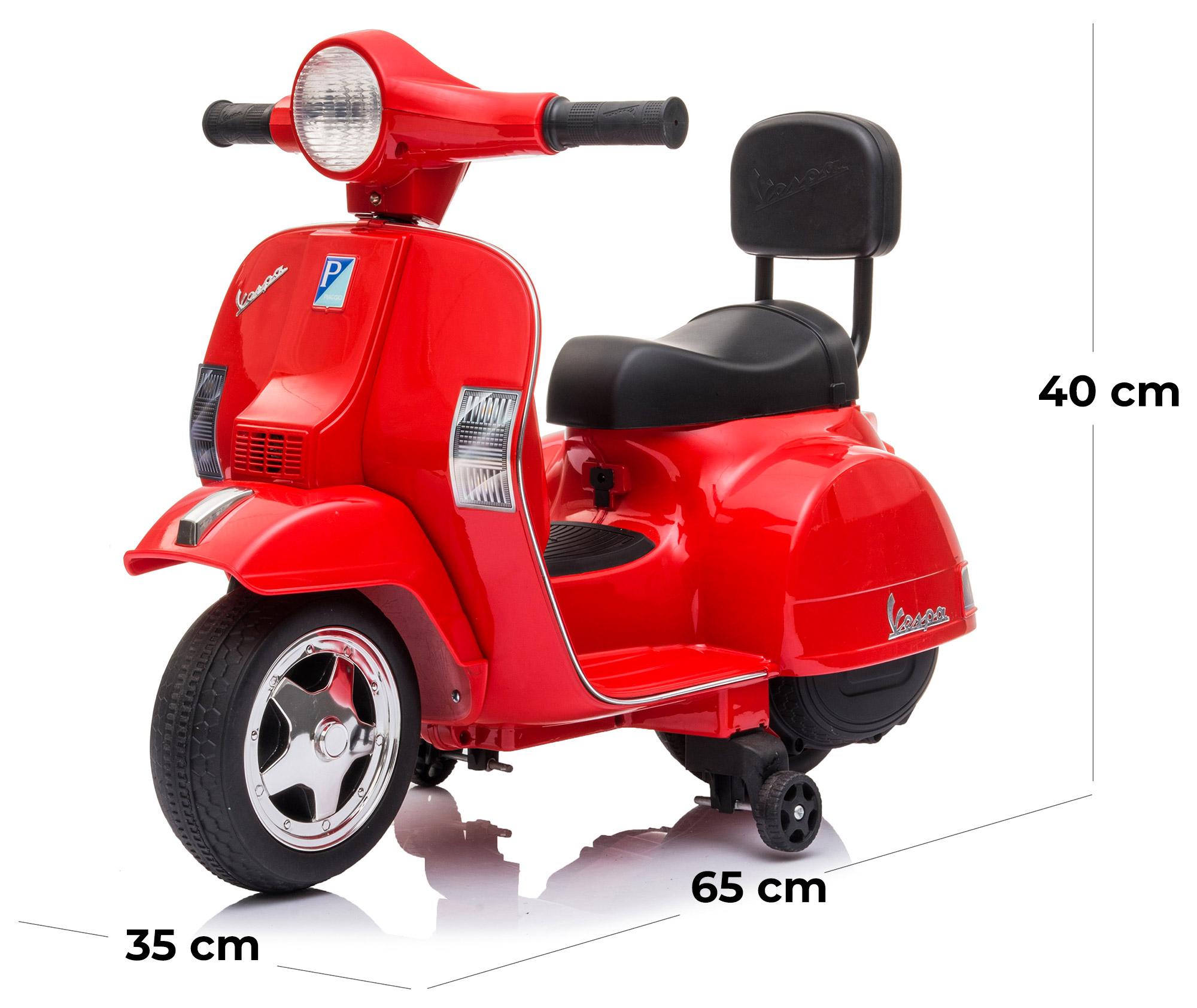 Piaggio Mini Vespa PX150 Elettrica 6V per Bambini Rossa