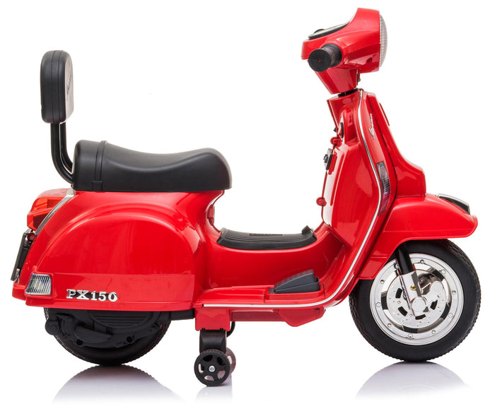 Piaggio Mini Vespa PX150 Elettrica 6V per Bambini Rossa