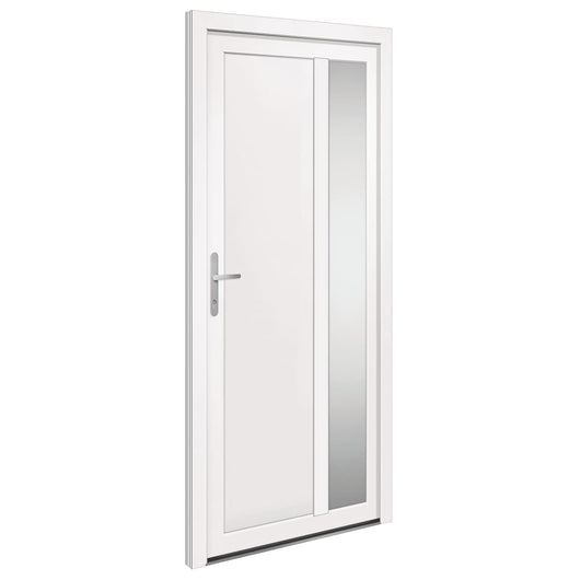 vidaXL Porta Ingresso Bianca 98x208 cm in PVC