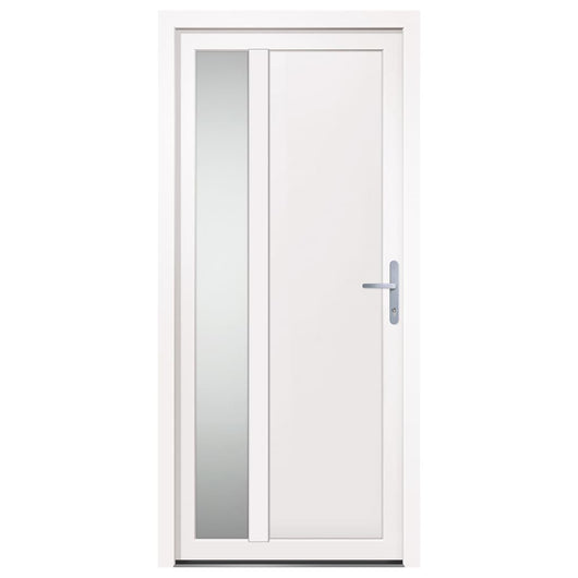 vidaXL Porta Ingresso Bianca 98x208 cm in PVC