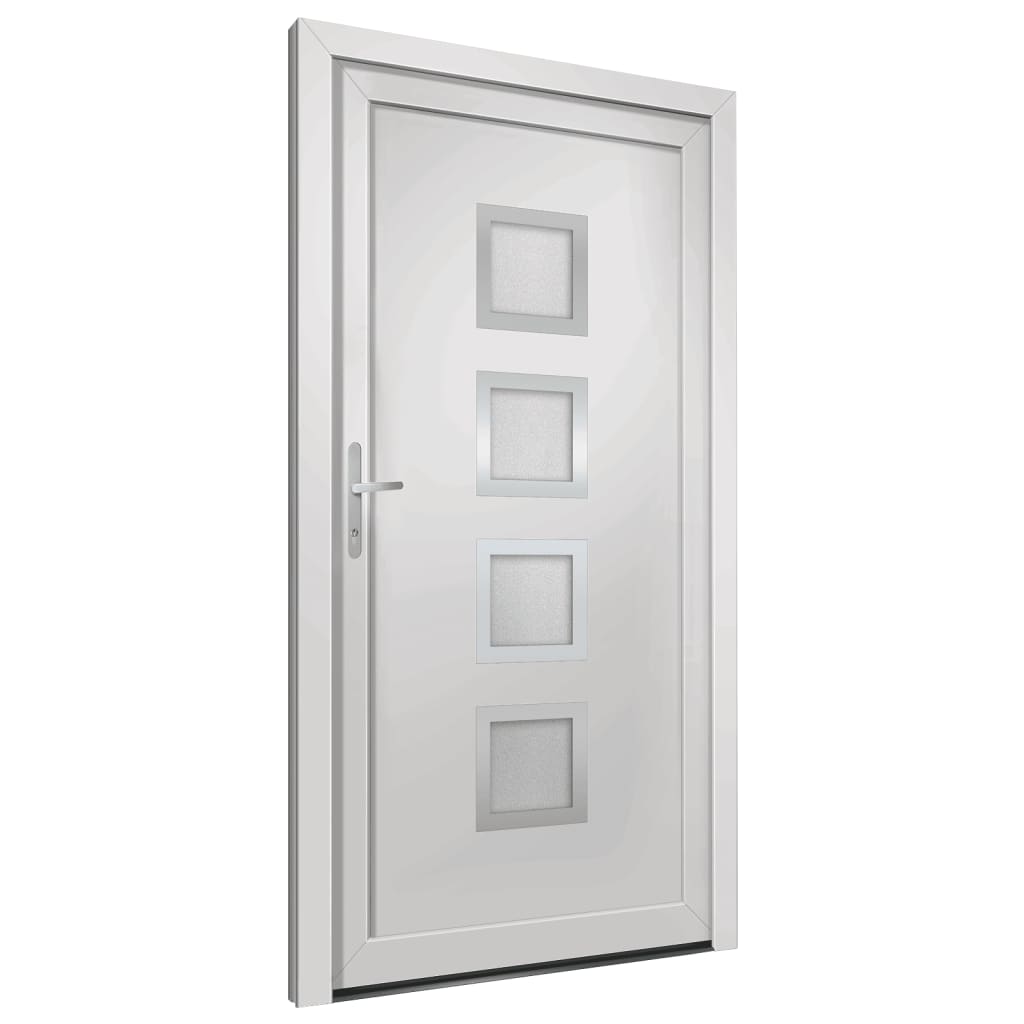 vidaXL Porta Ingresso Bianca 108x208 cm in PVC