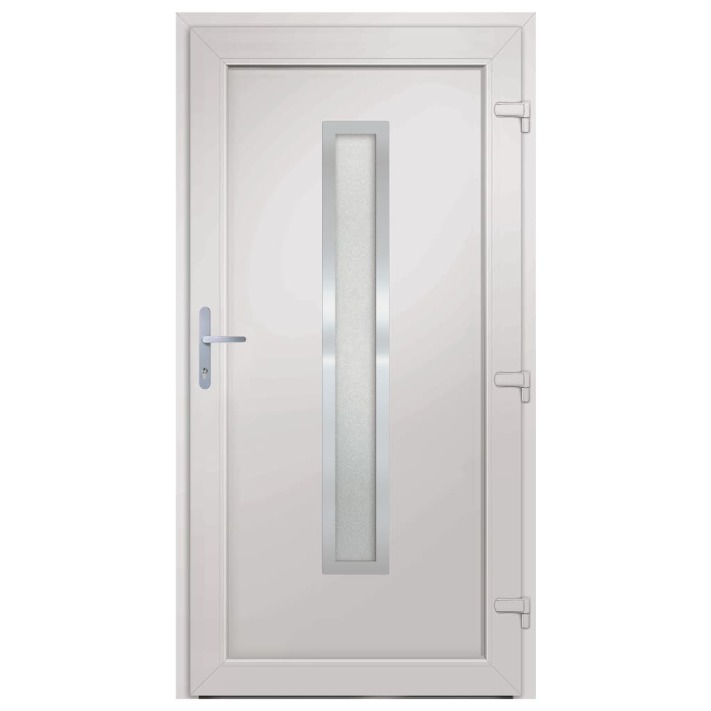 vidaXL Porta Ingresso Bianca 98x208 cm in PVC