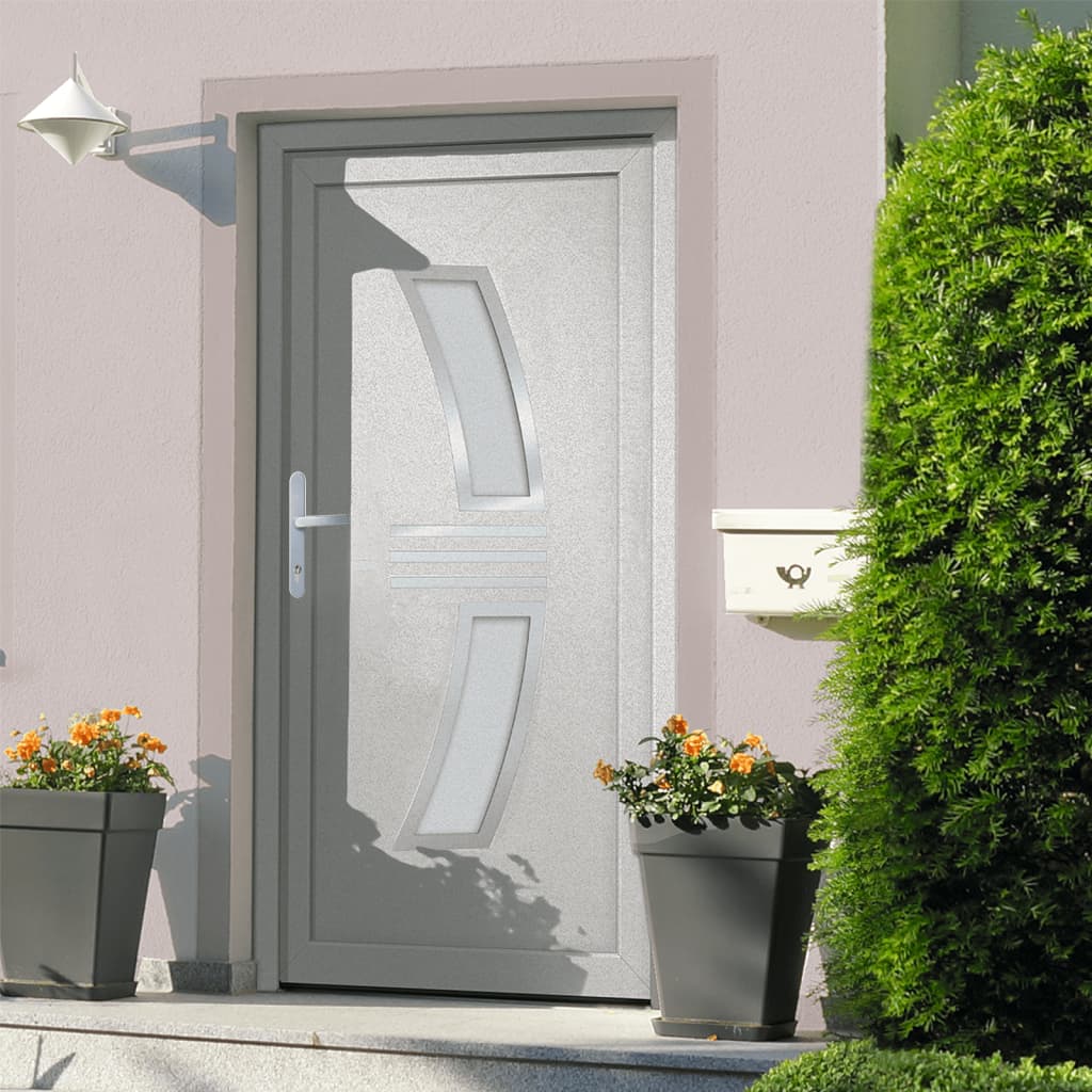 vidaXL Porta Ingresso Bianca 98x208 cm in PVC