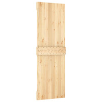 vidaXL Porta Scorrevole con Set Hardware 70x210 cm Legno Massello Pino