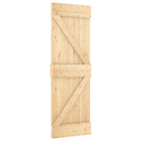 vidaXL Porta Scorrevole con Set Hardware 70x210 cm Legno Massello Pino