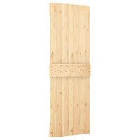 vidaXL Porta Scorrevole con Set Hardware 70x210 cm Legno Massello Pino