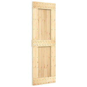 vidaXL Porta Scorrevole con Set Hardware 70x210 cm Legno Massello Pino