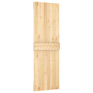 vidaXL Porta Scorrevole con Set Hardware 70x210 cm Legno Massello Pino