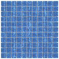 vidaXL Piastrelle Mosaico 11 pz Blu 30x30 cm in Vetro