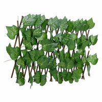 vidaXL Traliccio Foglie Vite Artificiale Espandibile Verde5pz 180x20cm