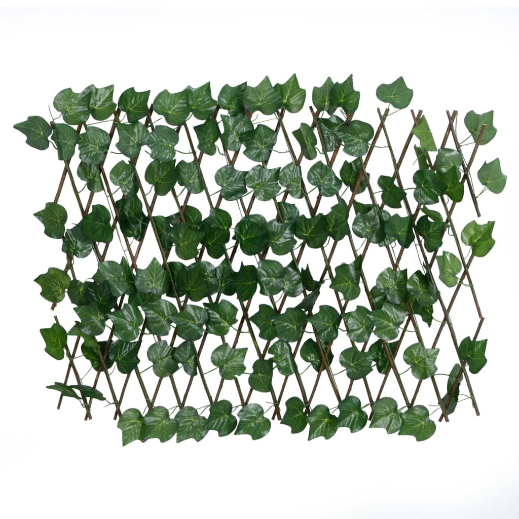 vidaXL Traliccio Foglie Vite Artificiale Espandibile Verde 190x60 cm