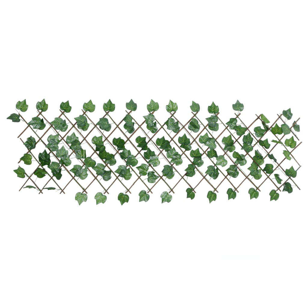 vidaXL Traliccio Foglie Vite Artificiale Espandibile Verde 190x60 cm