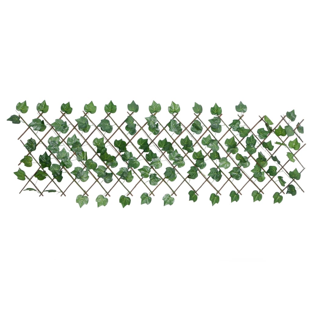 vidaXL Traliccio Foglie Vite Artificiale Espandibile Verde 5pz 190x60