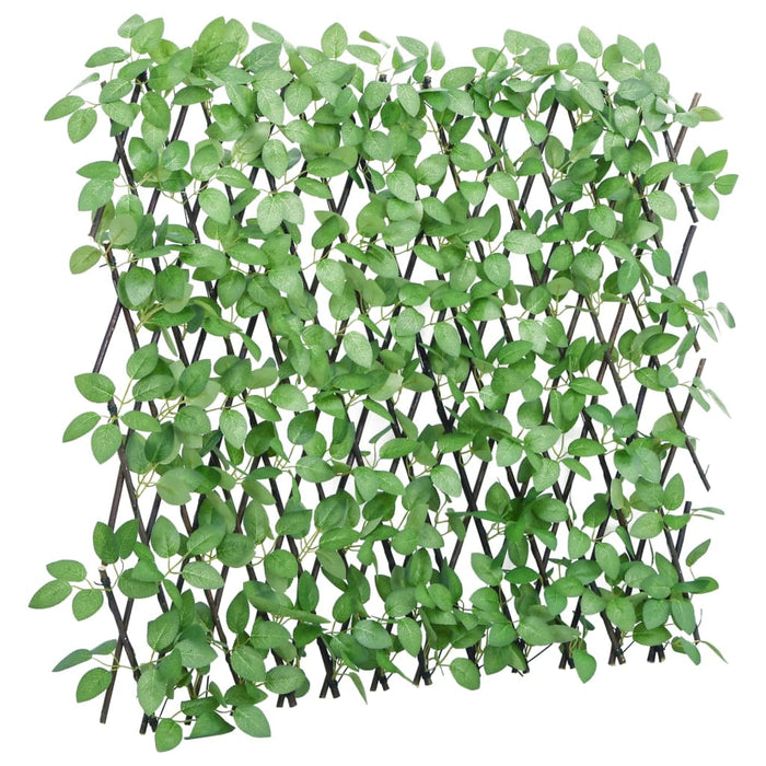 vidaXL Traliccio Edera Artificiale Espandibile 5 pz Verde 180x65 cm