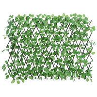 vidaXL Traliccio Edera Artificiale Espandibile 5 pz Verde 180x65 cm