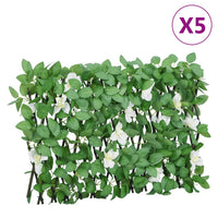 vidaXL Traliccio Edera Artificiale Espandibile Verde 5pz 180x30 cm