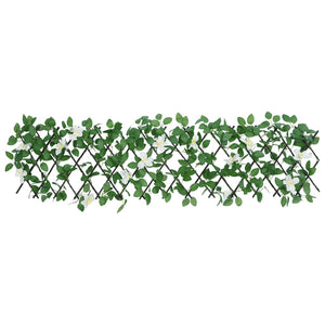 vidaXL Traliccio Edera Artificiale Espandibile Verde 5pz 180x30 cm