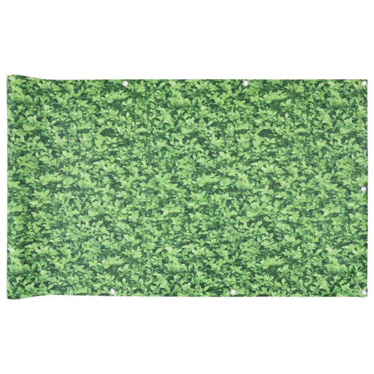 vidaXL Paravento da Balcone con Aspetto Pianta Verde 500x75 cm PVC