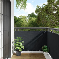 vidaXL Paravento da Balcone Antracite 300x90 cm in PVC