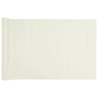 vidaXL Paravento da Balcone Bianco 700x90 cm in PVC