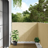 vidaXL Paravento da Balcone Crema 800x120 cm in PVC