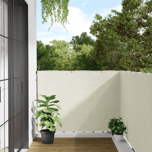 vidaXL Paravento da Balcone Bianco 400x120 cm in PVC