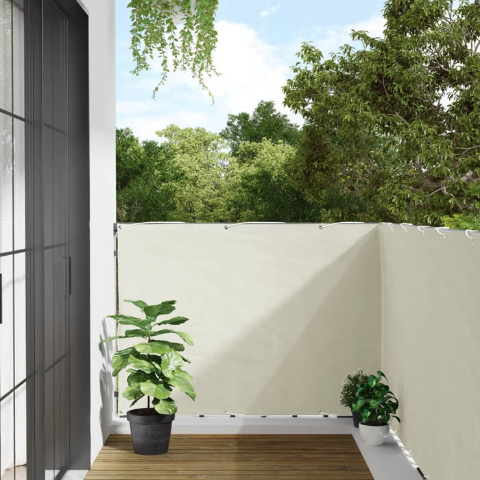 vidaXL Paravento da Balcone Bianco 500x120 cm in PVC