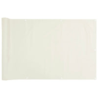 vidaXL Paravento da Balcone Bianco 1000x120 cm in PVC