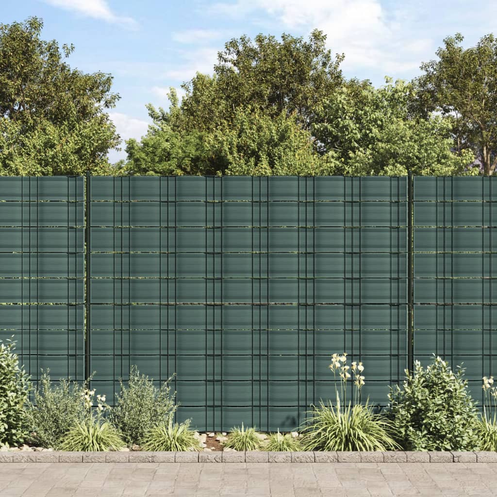 vidaXL Schermi Privacy da Giardino 10 pz Verde 252,5x19 cm PVC