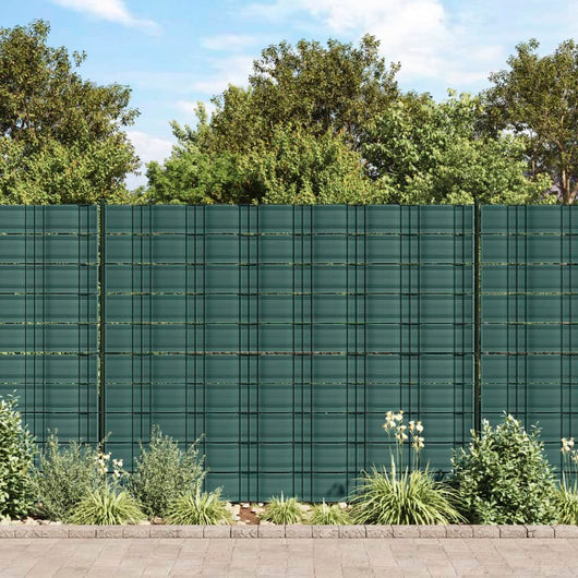 vidaXL Schermi Privacy da Giardino 10 pz Verde 252,5x19 cm PVC