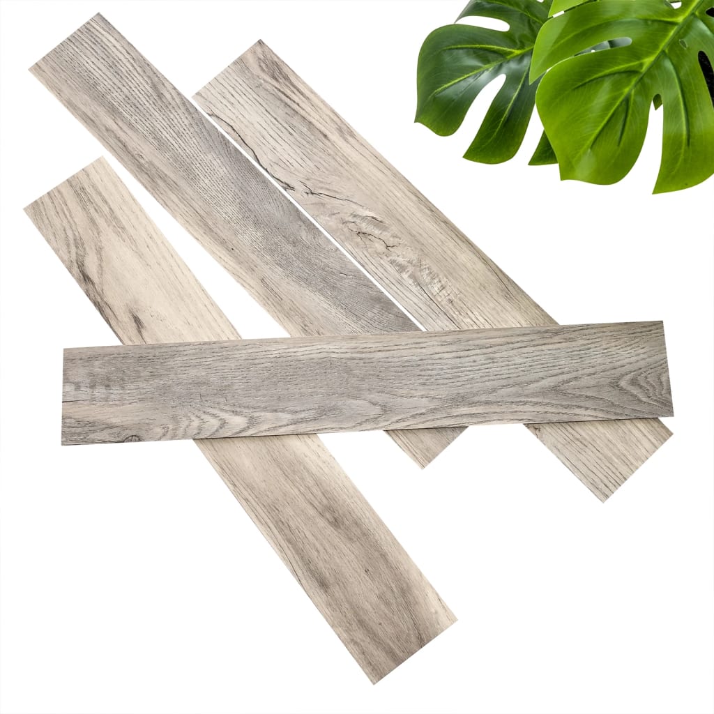 WallArt Listoni Effetto Legno Rovere Barnwood Bianco Slavato