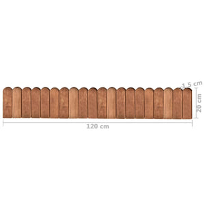 vidaXL Rotolo di Bordura Marrone 120cm in Legno di Pino impregnato