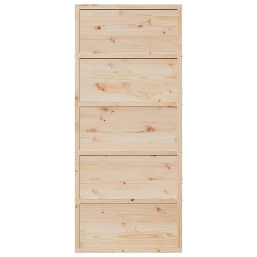 vidaXL Porta per Granaio 90x208 cm in Legno Massello di Pino