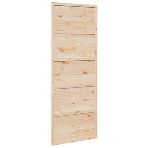 vidaXL Porta per Granaio 80x208 cm in Legno Massello di Pino