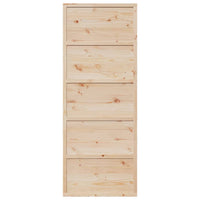 vidaXL Porta per Granaio 80x208 cm in Legno Massello di Pino