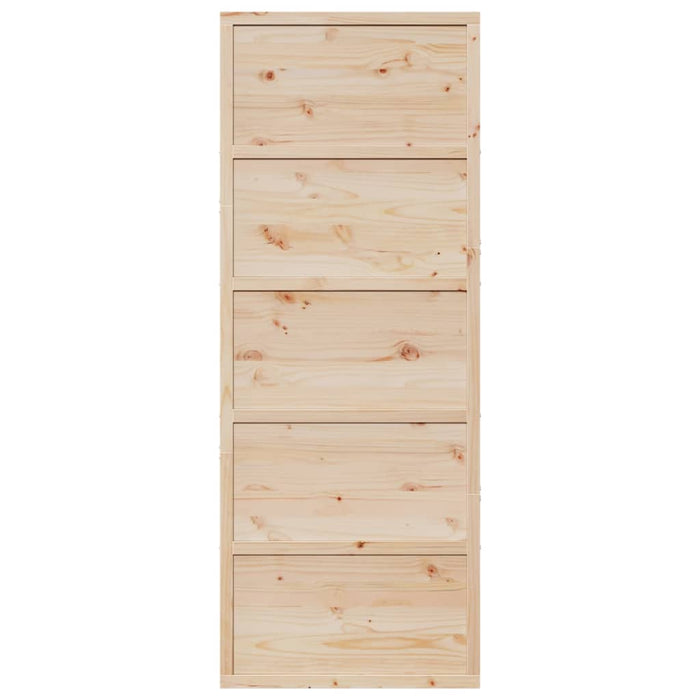 vidaXL Porta per Granaio 80x208 cm in Legno Massello di Pino