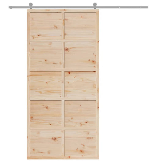 vidaXL Porta per Granaio 100x208 cm in Legno Massello di Pino