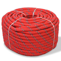 vidaXL Corda Marina in Polipropilene 6 mm 100 m Rosso