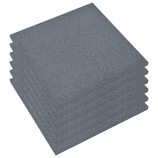 vidaXL Piastrelle Anticaduta 6 pz in Gomma 50x50x3 cm Grigio